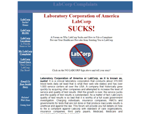 Tablet Screenshot of labcorpsucks.com